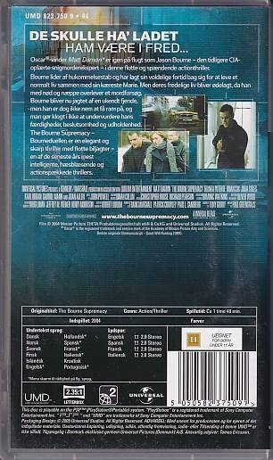 The Bourne Supremacy Bourneduellen - PSP UMD Film (B Grade) (Genbrug)